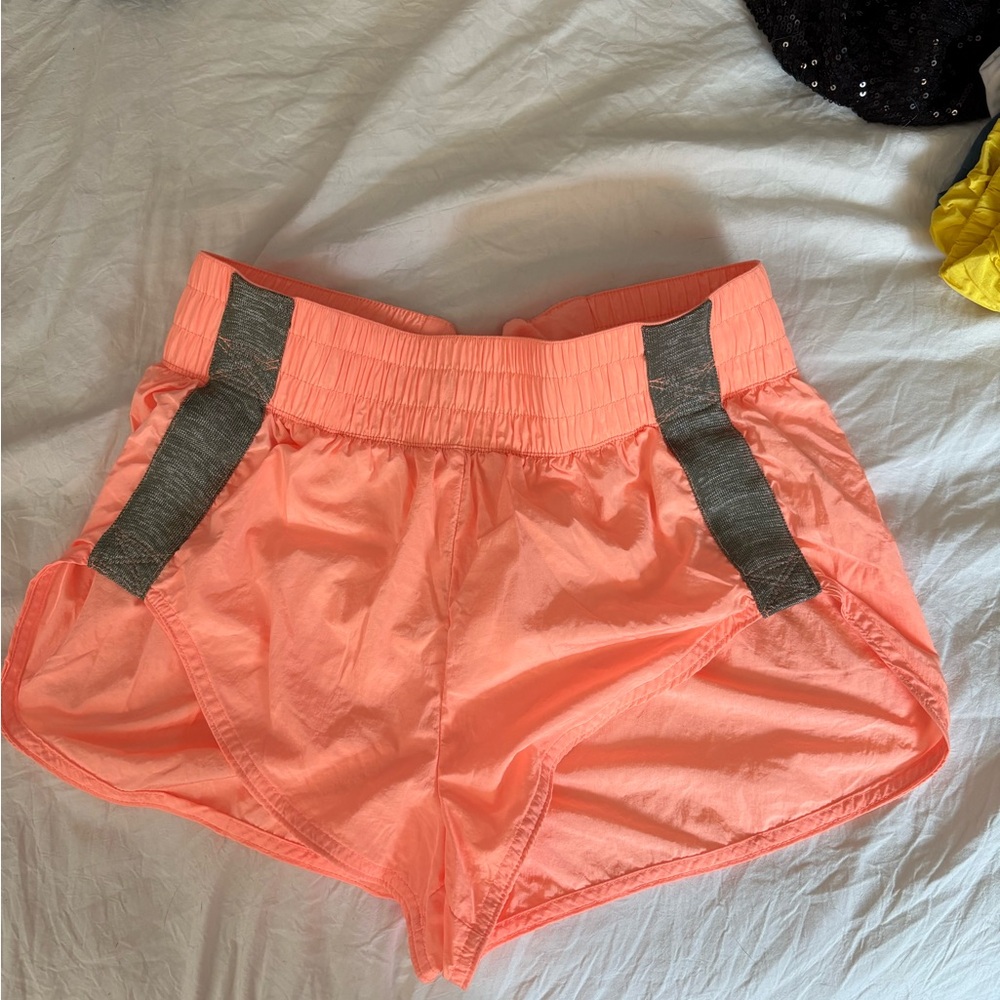 FP Movement by Free People Coral and Gray Athletic Shorts
